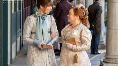 “Bridgerton” besties are back! Eloise and Penelope are all smiles in exclusive season 4 image